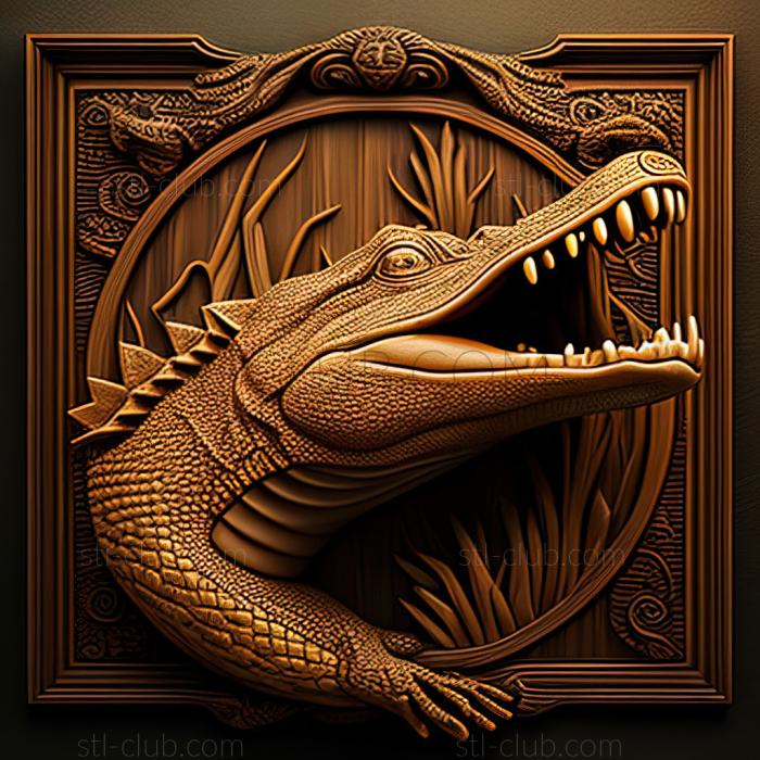 3D model st Cassius crocodile famous animal (STL)